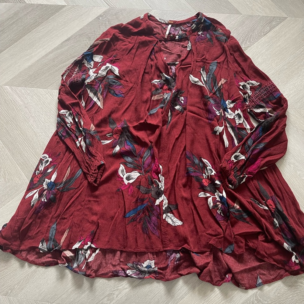 Free People Wild Orchid Tunic Top